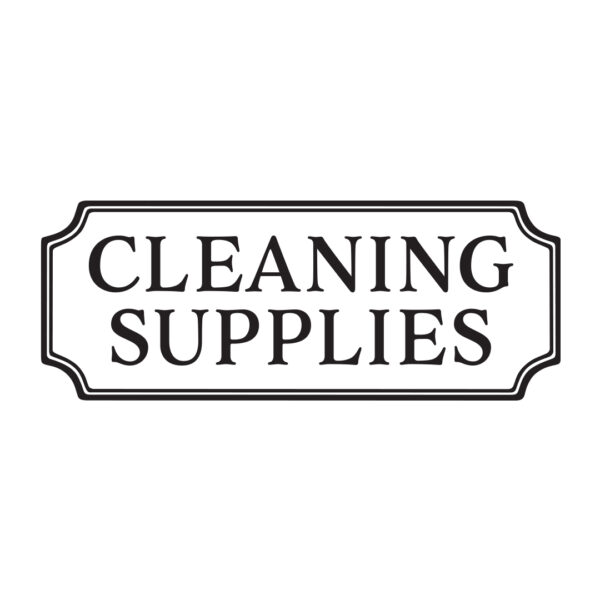 CLEANING SUPPLIES Vinyl Wall Decal