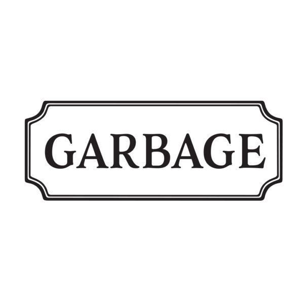 GARBAGE Vinyl Decal