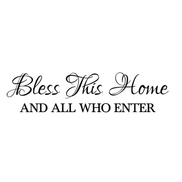Bless This Home Vinyl Wall Decal