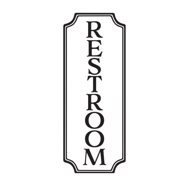 Restroom Sign Vinyl Wall Decal