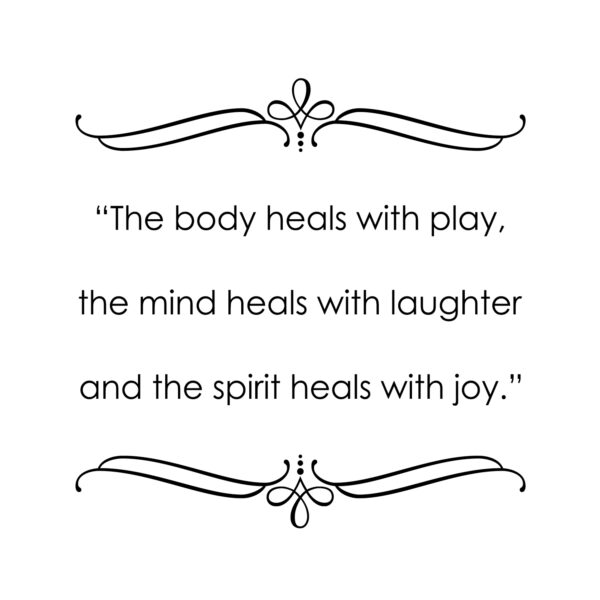 The Body Heals With Play Vinyl Wall Decal