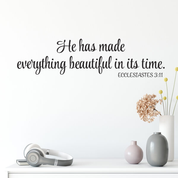 Ecclesiastes 3v11 Vinyl Wall Decal 3