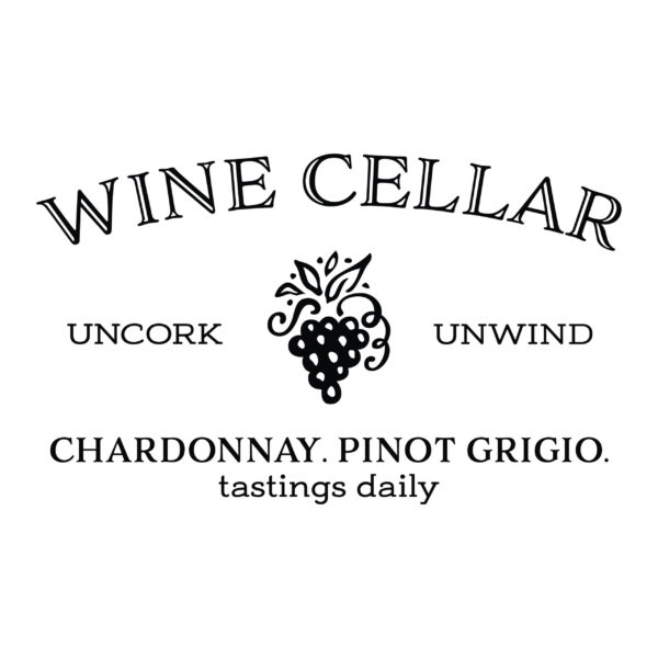 WINE CELLAR Uncork Unwind Vinyl Wall Decal 4
