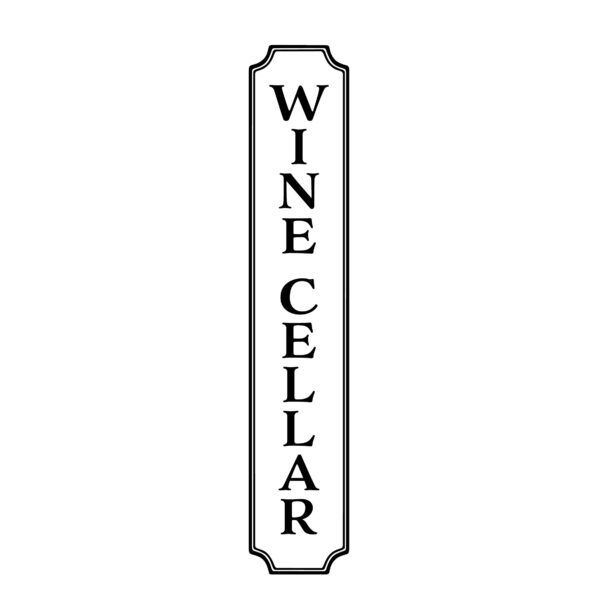 WINE CELLAR Vertical Vinyl Decal