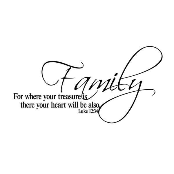 Luke12:34 Vinyl Wall Decal