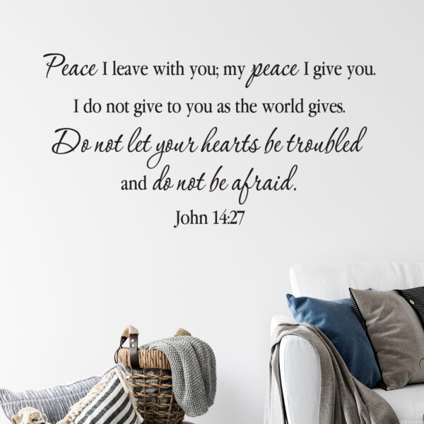 John 14v27 Vinyl Wall Decal 1