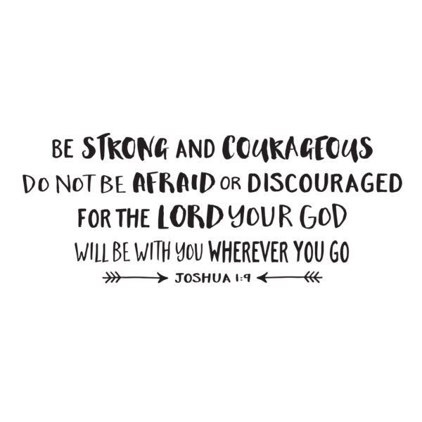 Joshua 1v9 Vinyl Wall Decal 50