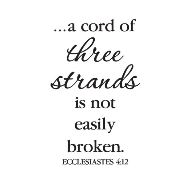 Ecclesiastes 4v12 Vinyl Wall Decal 4