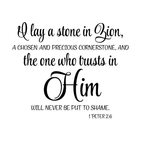 1 PETER 2v6 Vinyl Wall Decal