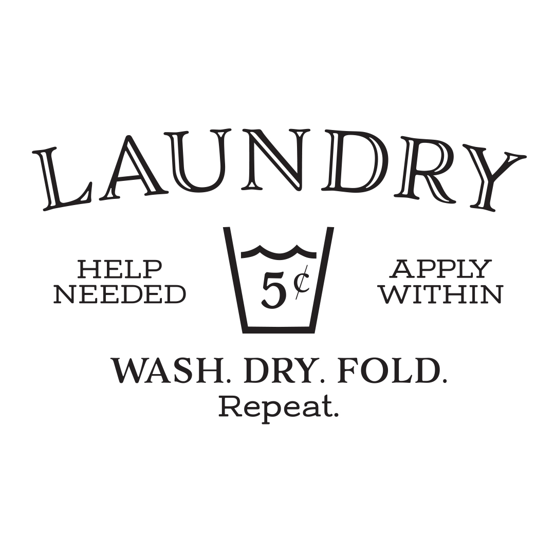 Laundry Help Needed Apply Within Vinyl Wall Decal by Wild Eyes Signs, Wash Dry Fold Repeat, Laundry Room Decor, Glass Door Sign, Laundry Wall Sign, HH2416