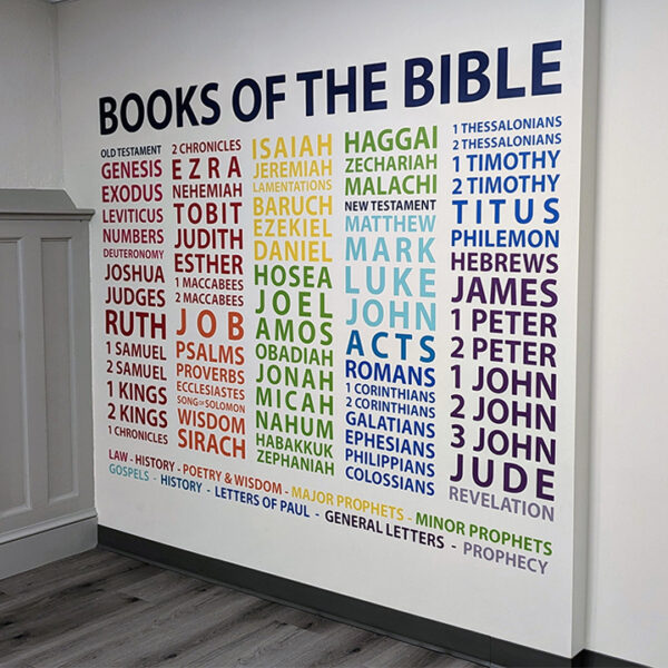 Books of the Catholic Bible Vinyl Wall Decal