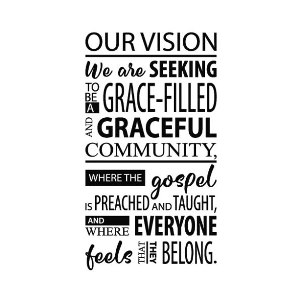 Custom for Angela - Our Vision 03-15-2024, vinyl wall decal
