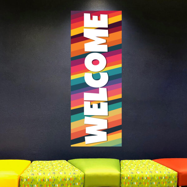 Welcome Vinyl Wall Decal or Banner