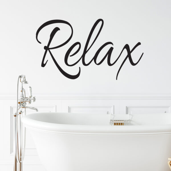 Relax vinyl wall decal by Wild Eyes Signs HH2448