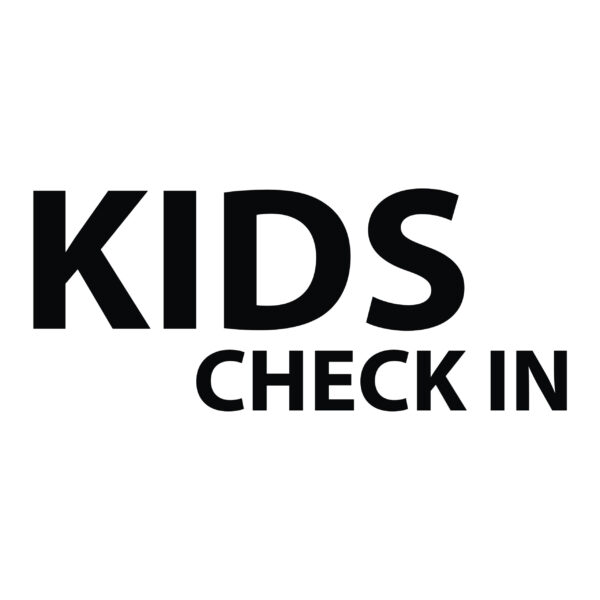 Kids Check In Vinyl Wall Decal by Wild Eyes Signs RE3228