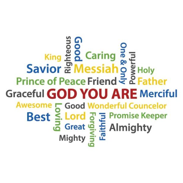 GOD YOU ARE word collage - Custom for Mark W.