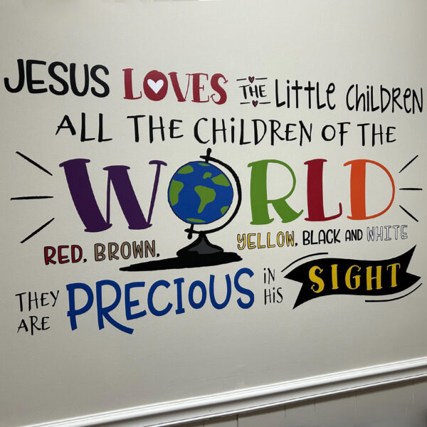 Jesus loves the little children - RE3203 - vinyl wall decal
